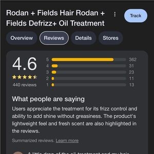 Rodan + Fields DEFRIZZ+ Oil Treatment with BNWB ( box only opened for photos )